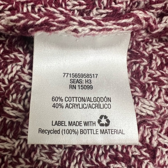 Laura Scott Red & White Knit Cardigan - Picture 8 of 8